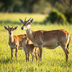 Fototapeta premium antelope deer in the grass