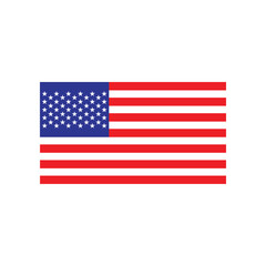 American USA flag. Vector