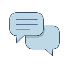 chat icon, chat vector illustration-simple illustration of chat, perfect for chat logos and themed design 