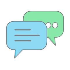 chat icon, chat vector illustration-simple illustration of chat, perfect for chat logos and themed design 