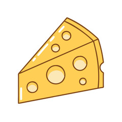 cheese icon, cheese vector illustration-simple illustration of cheese, perfect for cheese logos and themed design 