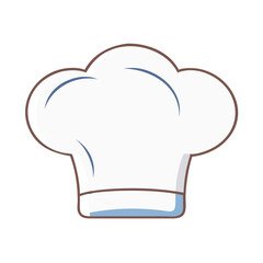chef hat icon, chef hat vector illustration-simple illustration of chef hat, perfect for chef hat logos and themed design 