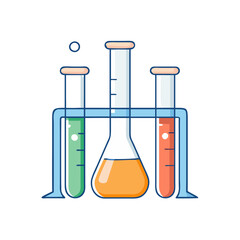 chemistry tubes icon, chemistry tubes vector illustration-simple illustration of chemistry tubes, perfect for chemistry tubes logos and themed design 