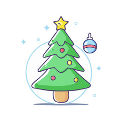 christmas icon, christmas vector illustration-simple illustration of christmas, perfect for christmas logos and themed design 