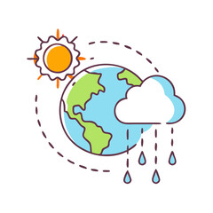 climate icon, climate vector illustration-simple illustration of climate, perfect for climate logos and themed design 