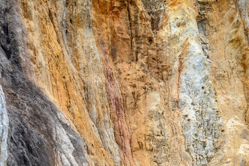 Multi-Coloured Cliffs at Alum Bay on the Isle of Wight, UK