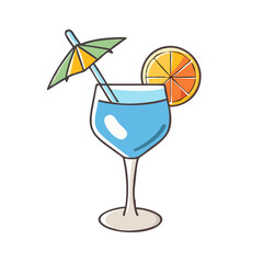 cocktail icon, cocktail vector illustration-simple illustration of cocktail, perfect for cocktail logos and themed design 