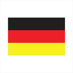 Germany flag, National flag of Germany. Flag of Germany. German national symbol. Black, red and yellow Germany emblem.