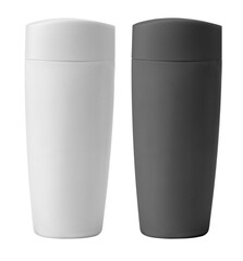 Two cosmetic bottles
