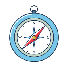 compass icon, compass vector illustration-simple illustration of compass, perfect for compass logos and themed design 