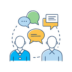 communication icon, communication vector illustration-simple illustration of communication, perfect for communication logos and themed design 