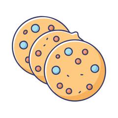 cookies icon, cookies vector illustration-simple illustration of cookies, perfect for cookies logos and themed design 