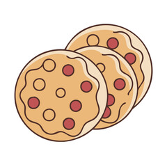 cookies icon, cookies vector illustration-simple illustration of cookies, perfect for cookies logos and themed design 
