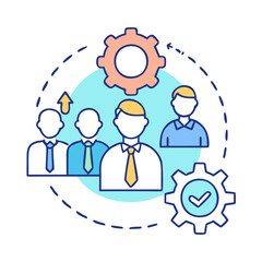 corporate management icon, corporate management vector illustration-simple illustration of corporate management, perfect for corporate management logos and themed design 