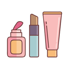 cosmetics icon, cosmetics vector illustration-simple illustration of cosmetics, perfect for cosmetics logos and themed design 