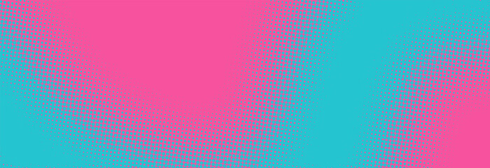 Bright pink and blue pop art retro background with halftone in comics style vector illustration eps10