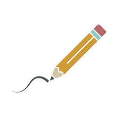 pencil sign symbol vector icon