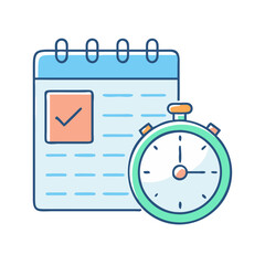 Obraz premium deadline icon, deadline vector illustration-simple illustration of deadline, perfect for deadline logos and themed design 