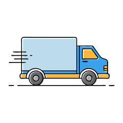 delivery truck i icon, delivery truck i vector illustration-simple illustration of delivery truck i, perfect for delivery truck i logos and themed design 