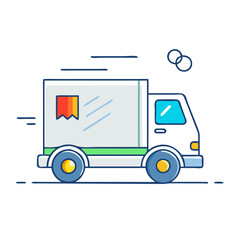 delivery truck i icon, delivery truck i vector illustration-simple illustration of delivery truck i, perfect for delivery truck i logos and themed design 