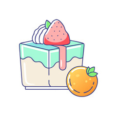 dessert icon, dessert vector illustration-simple illustration of dessert, perfect for dessert logos and themed design 