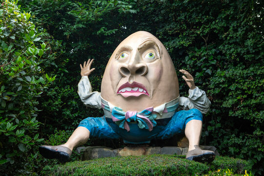 Humpty Dumpty Sculpture at Blackgang Chine, Isle of Wight