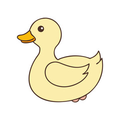 duck icon, duck vector illustration-simple illustration of duck, perfect for duck logos and themed design 