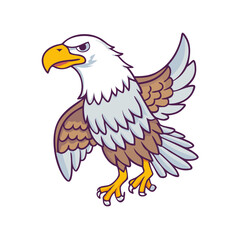 Fototapeta premium eagle icon, eagle vector illustration-simple illustration of eagle, perfect for eagle logos and themed design 