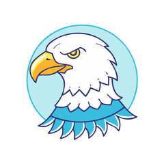 eagle icon, eagle vector illustration-simple illustration of eagle, perfect for eagle logos and themed design 