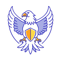 eagle logo icon, eagle logo vector illustration-simple illustration of eagle logo, perfect for eagle logo logos and themed design 