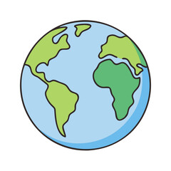 earth icon, earth vector illustration-simple illustration of earth, perfect for earth logos and themed design 
