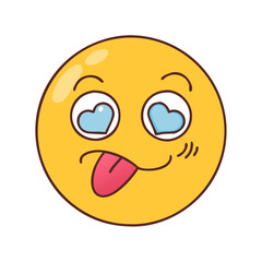 Fototapeta premium emoji icon, emoji vector illustration-simple illustration of emoji, perfect for emoji logos and themed design 