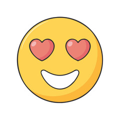 emoji icon, emoji vector illustration-simple illustration of emoji, perfect for emoji logos and themed design 