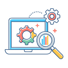 engine optimisation icon, engine optimisation vector illustration-simple illustration of engine optimisation, perfect for engine optimisation logos and themed design 
