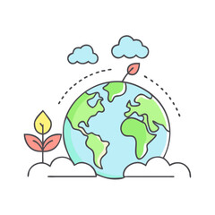 environment icon, environment vector illustration-simple illustration of environment, perfect for environment logos and themed design 