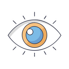 eye icon, eye vector illustration-simple illustration of eye, perfect for eye logos and themed design 