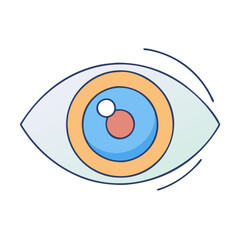 Obraz premium eye icon, eye vector illustration-simple illustration of eye, perfect for eye logos and themed design 