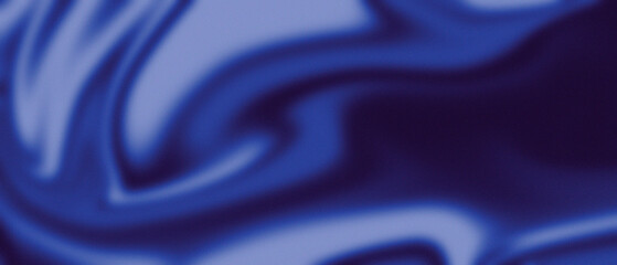 Obraz premium Deep blue midnight abstract banner design, smoky wave texture dramatic header background