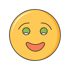 face smile icon, face smile vector illustration-simple illustration of face smile, perfect for face smile logos and themed design 