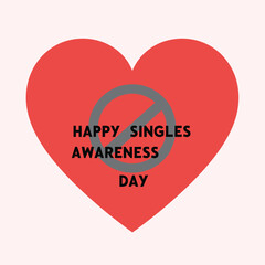 Singles Awareness Day Hearts Celebrate single day
