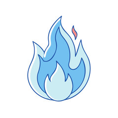 fire flame icon, fire flame vector illustration-simple illustration of fire flame, perfect for fire flame logos and themed design 