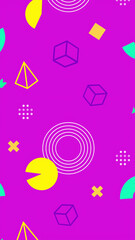 Abstract Background With Shapes