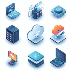 A versatile collection of communication icons designed to enhance visual storytelling and digital interfaces. This set includes essential symbols such as chat bubbles, phones, emails, envelopes, megap