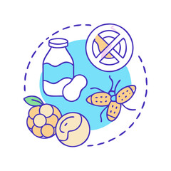 food allergens icon, food allergens vector illustration-simple illustration of food allergens, perfect for food allergens logos and themed design 