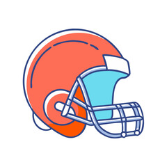 football helmet sport icon, football helmet sport vector illustration-simple illustration of football helmet sport, perfect for football helmet sport logos and themed design 