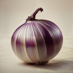 red onion isolated on white background