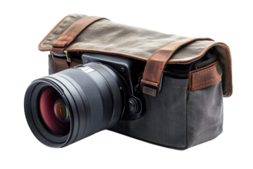 High-quality camera bag with lens for photography enthusiasts and professionals in various settings