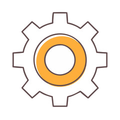 gear icon, gear vector illustration-simple illustration of gear, perfect for gear logos and themed design 