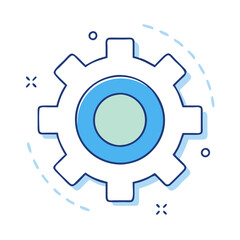 gear settings icon, gear settings vector illustration-simple illustration of gear settings, perfect for gear settings logos and themed design 