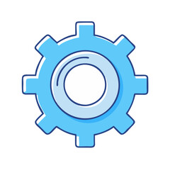 gear settings icon, gear settings vector illustration-simple illustration of gear settings, perfect for gear settings logos and themed design 